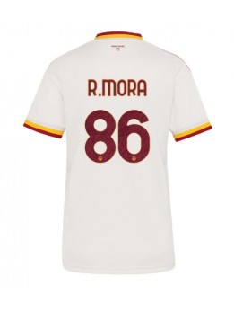 Ženski Nogometna dresi replika AS Roma Rodrigo Mora #86 Gostujoči 2026-27 Kratek rokav Ženski Nogometna dresi replika AS Roma Rodrigo Mora #86 Gostujoči 2026-27 Kratek rokav